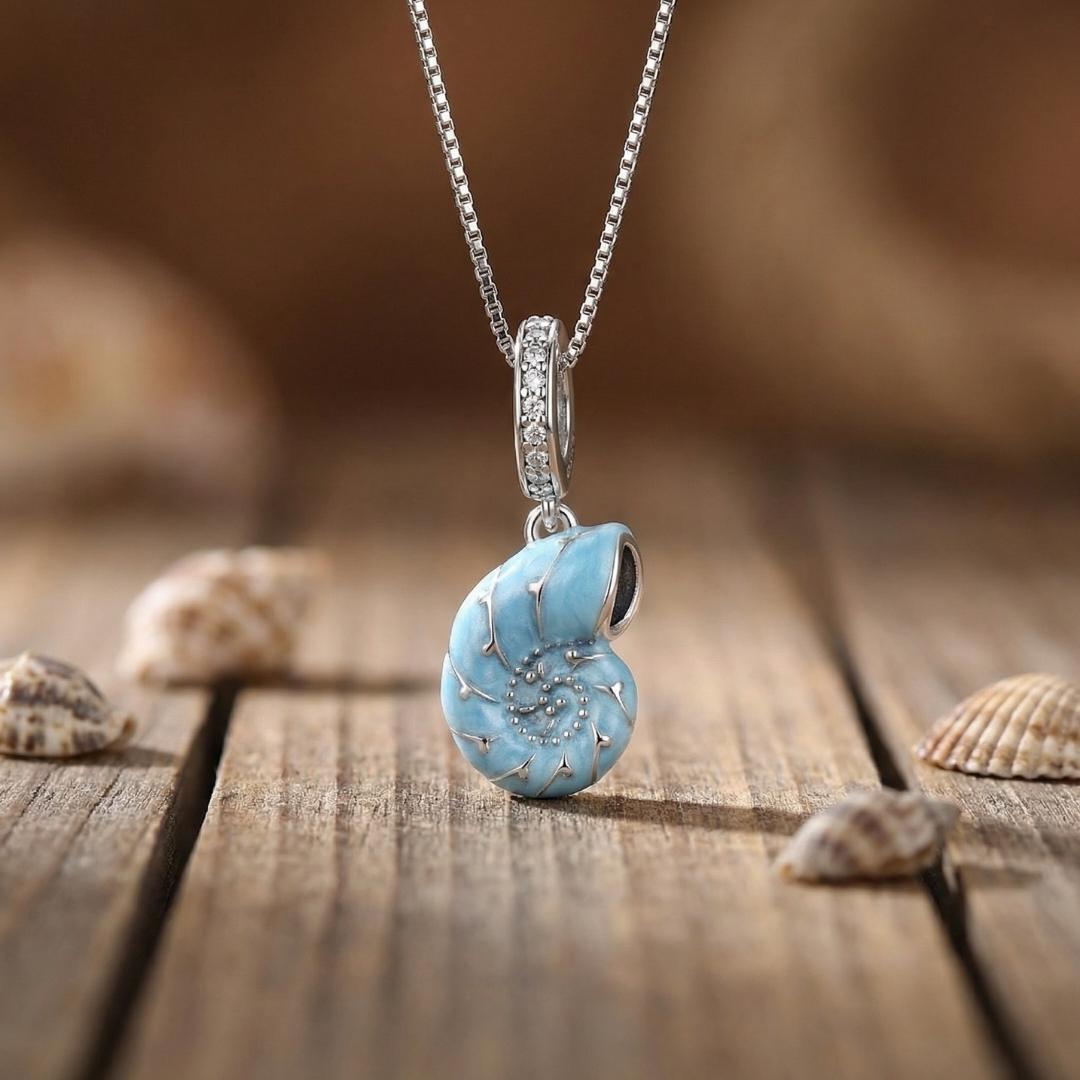 Sterling Silver Tidal Shell Necklace