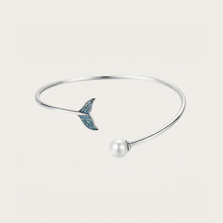 Silver Tide Tail Cuff Bracelet