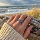 Sapphire Wave Ring 2