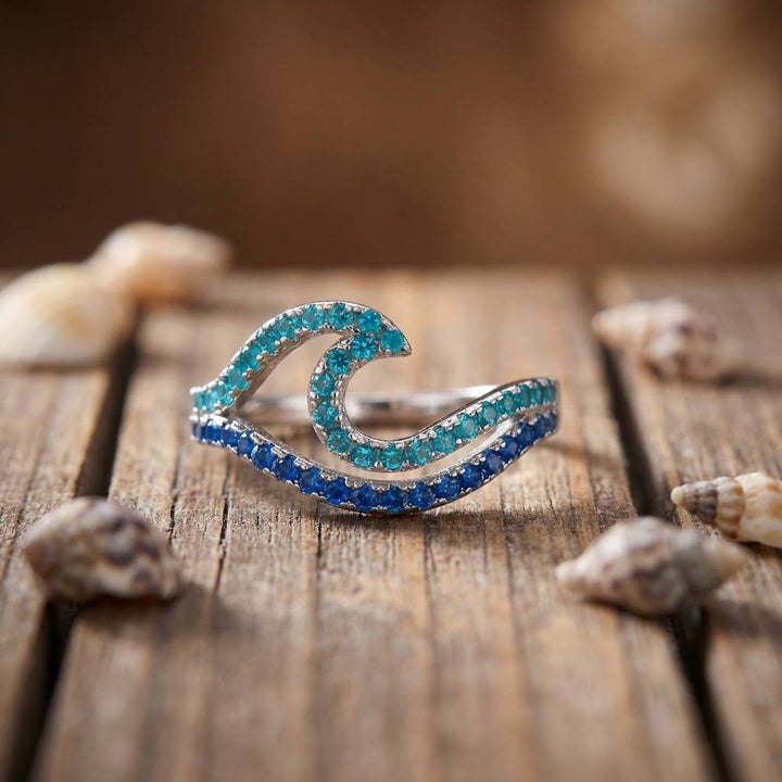 Sapphire Wave Ring
