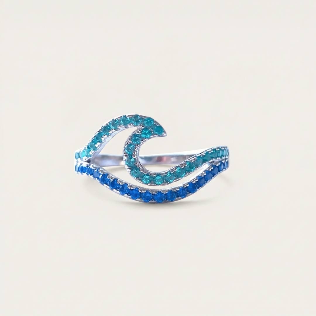 Sapphire Wave Ring
