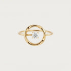 Gold Circle Star Ring 2