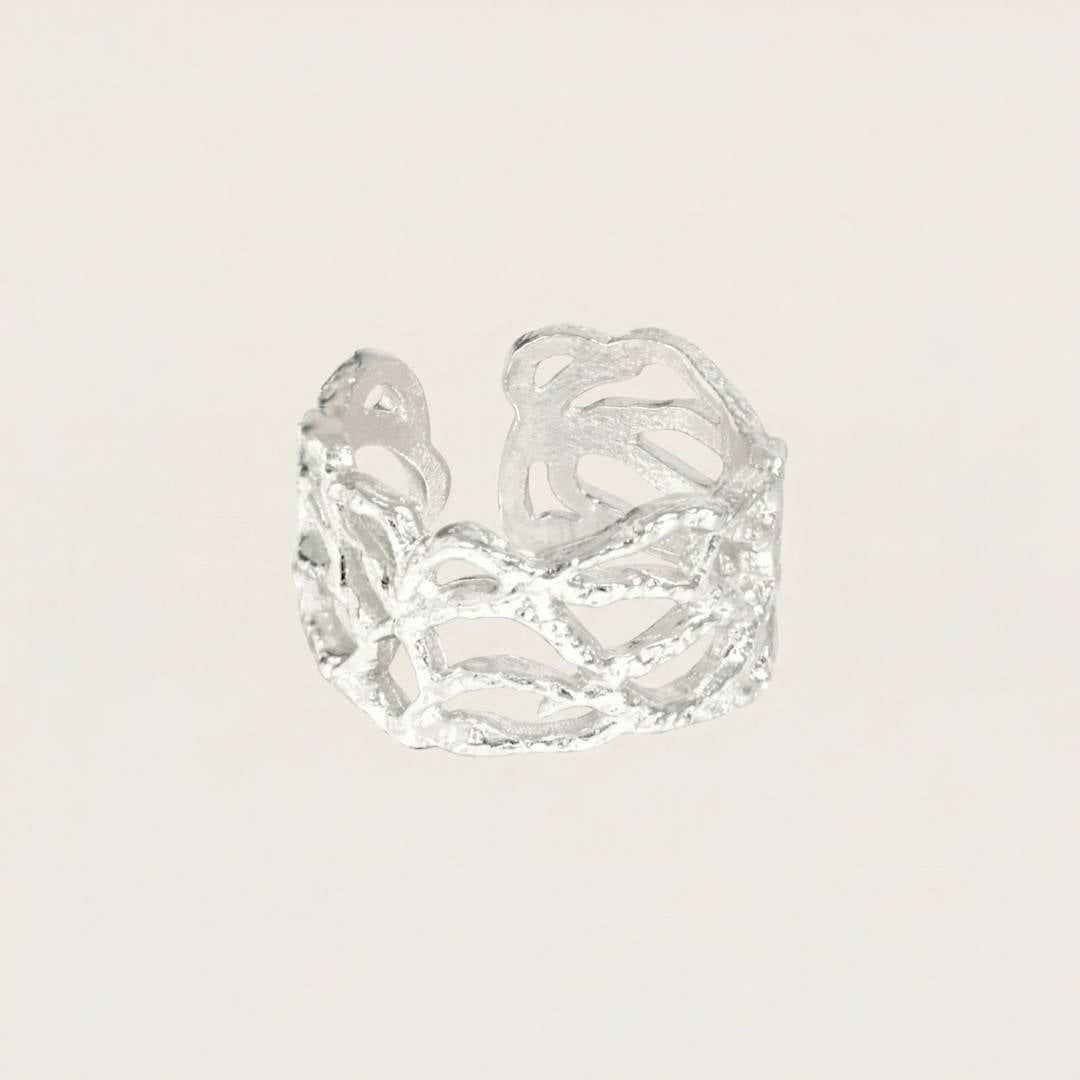 Silver Woven Tide Ring