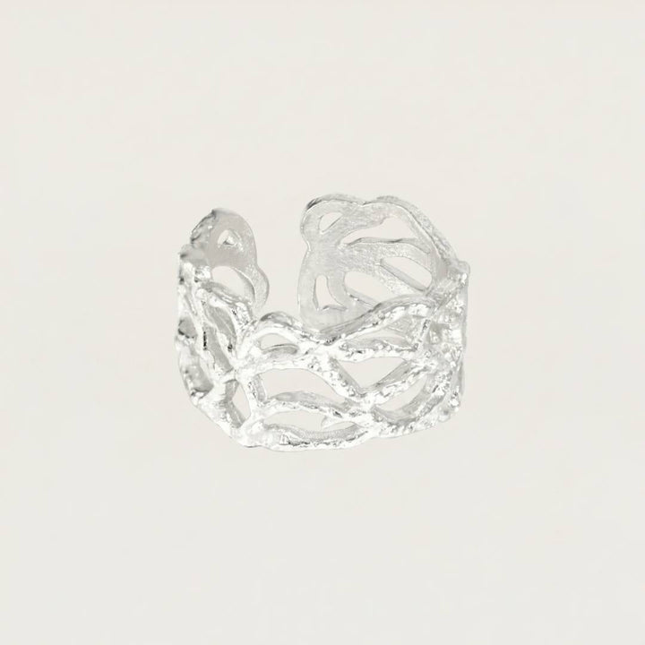 Silver Woven Tide Ring
