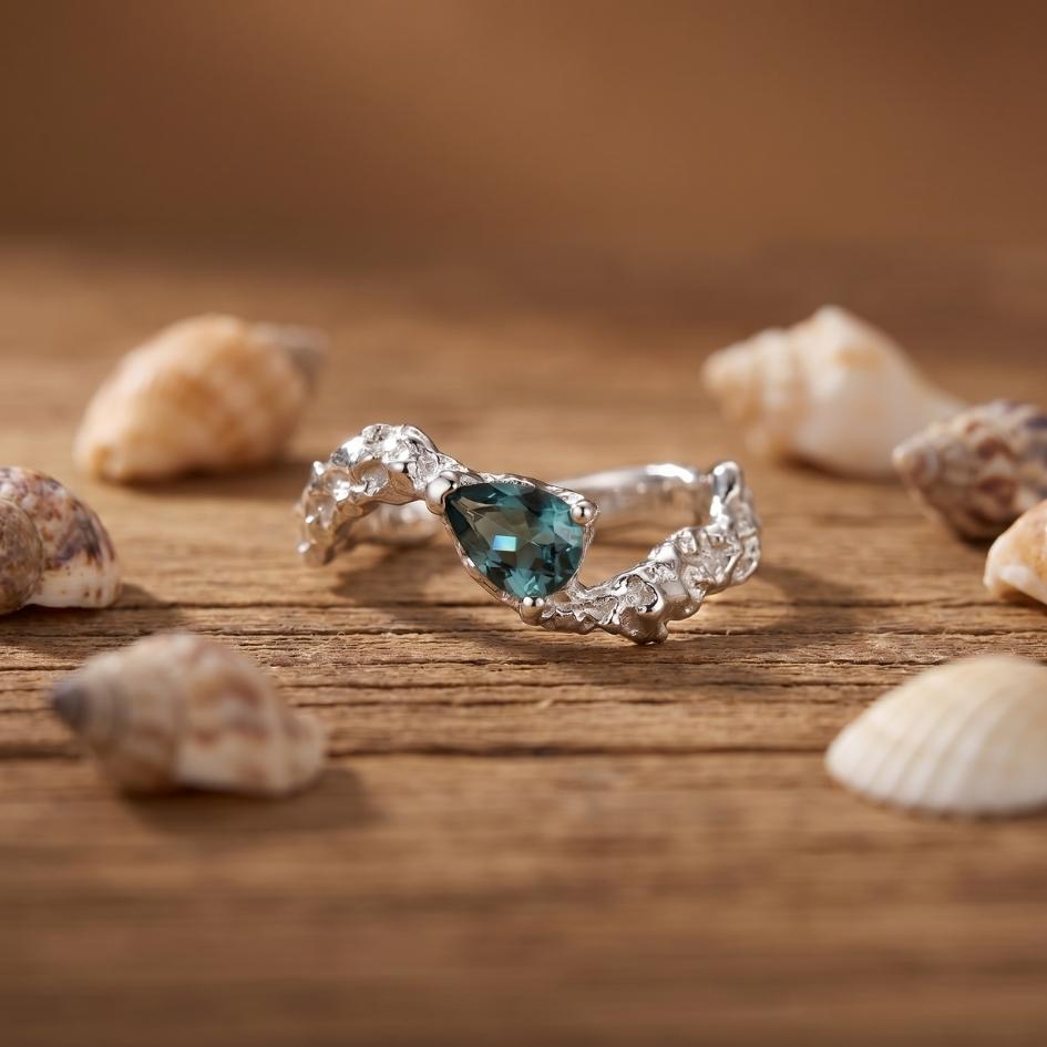 Blue Tide Stone Ring