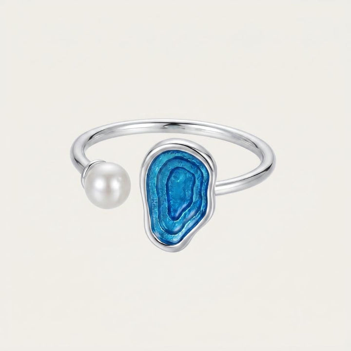 Open Tide Pearl & Stone Ring