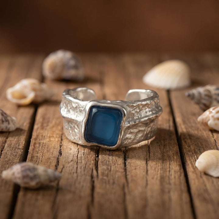 Ocean Blue Beacon Ring