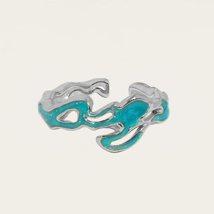 Silver Wave Crest Ring II