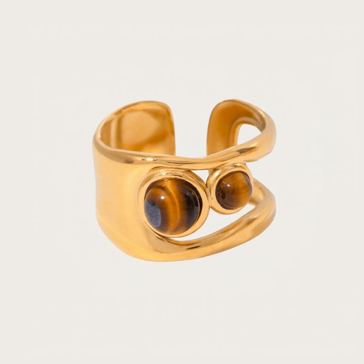 Warm Golden Reflections Ring