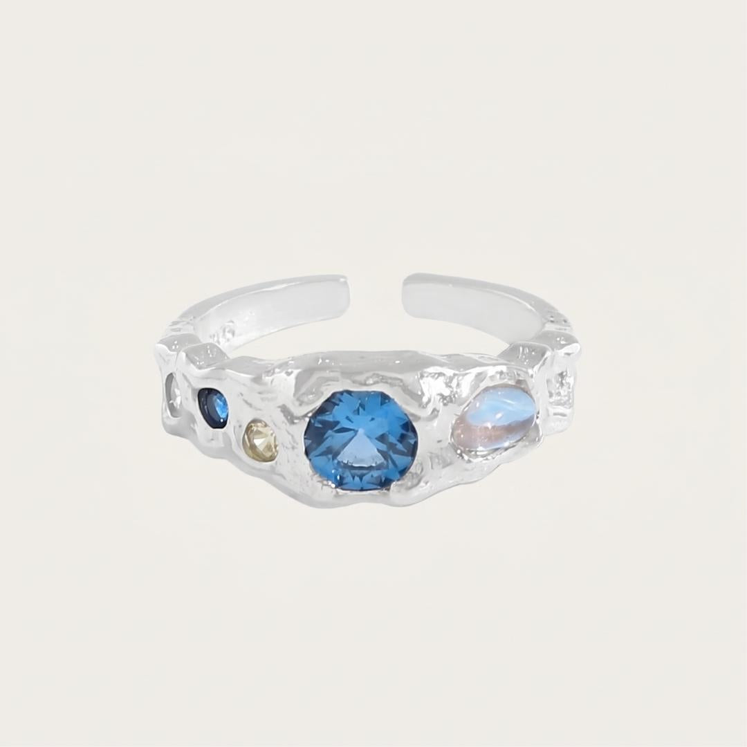 Silver Tide Sparkle Ring