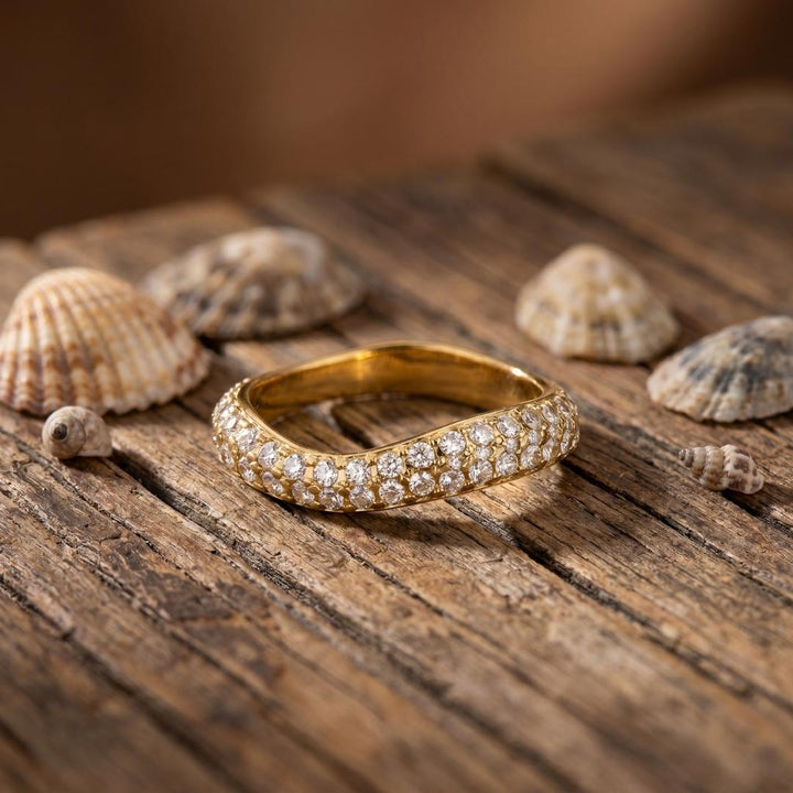 Gold Luminous Tide Ring