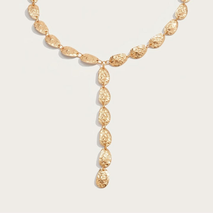 Golden Autumn Tide Cascade Necklace