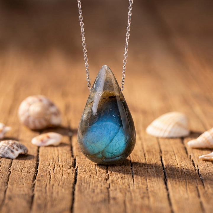 Ocean Drop Labradorite Necklace