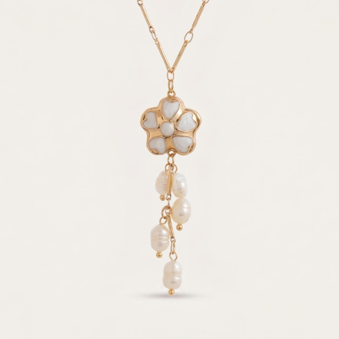 Salt Trail Pearl Bloom Necklace