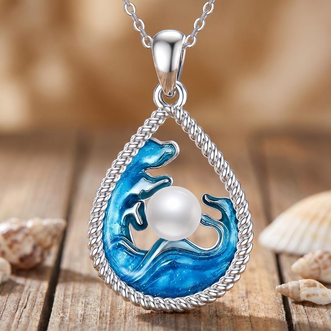 Silver Tidal Pearl Necklace