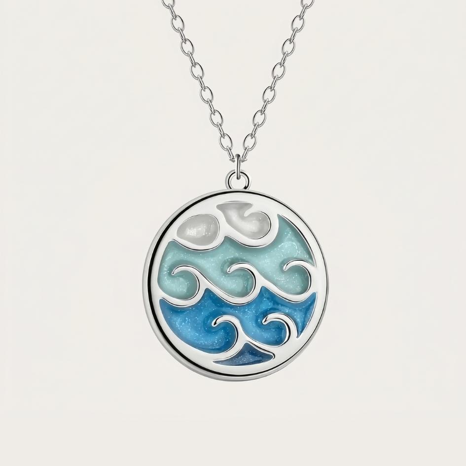 Silver Wave Necklace