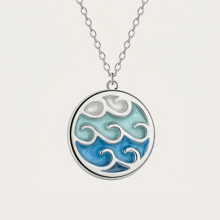 Silver Wave Necklace