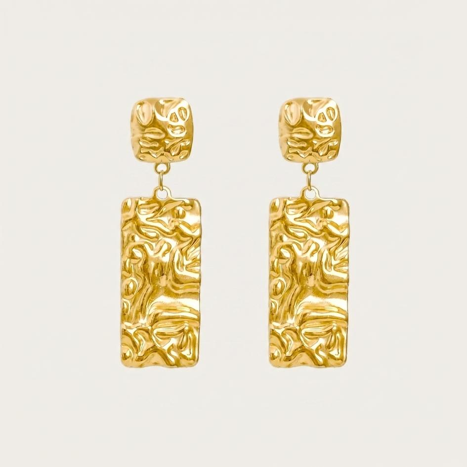 Gold Cascade Drop Earrings