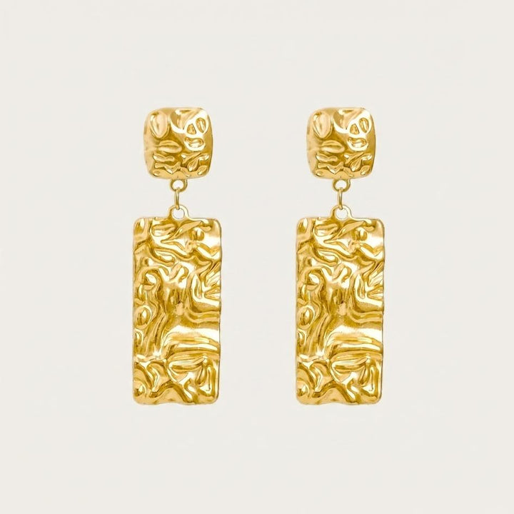 Gold Cascade Drop Earrings