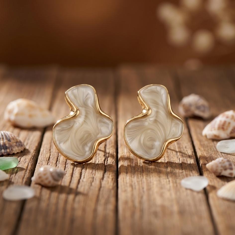 Silent Tide Wave Earrings