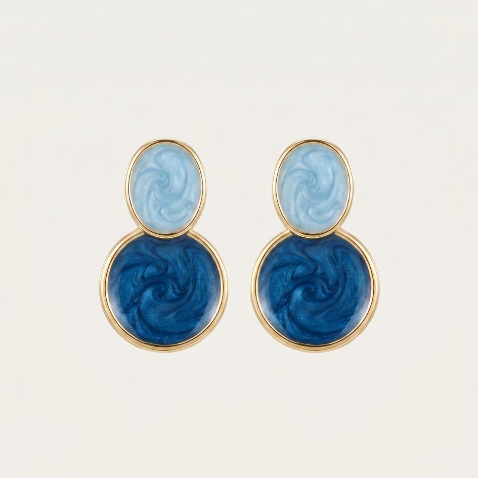 Gold Sky to Seabed Earrings
