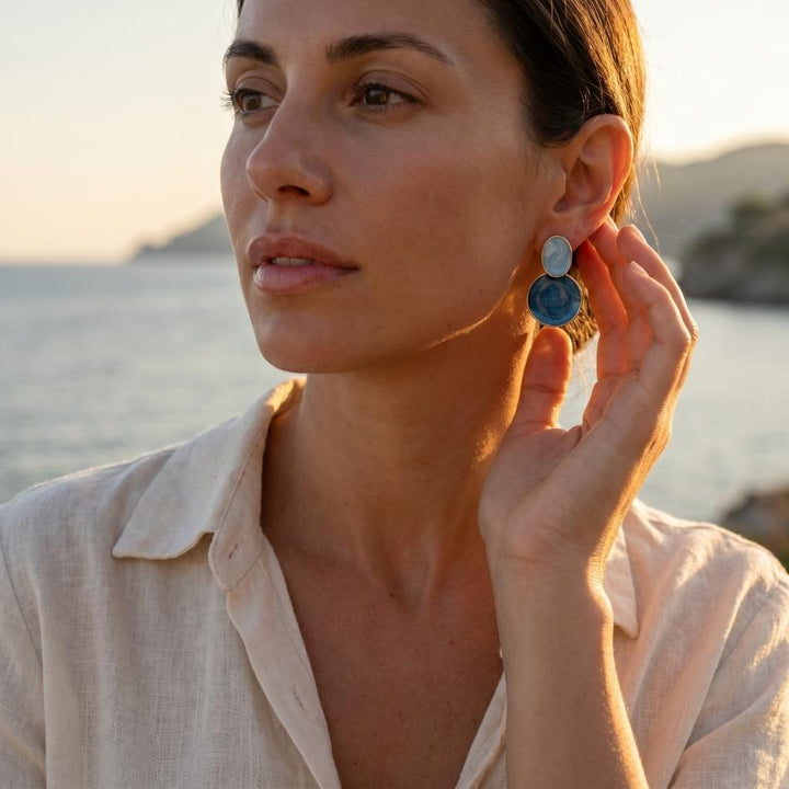 Gold Sky to Seabed Earrings