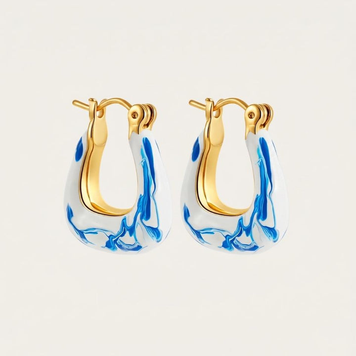 Golden Sea Foam Earrings