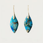 Bright Turquoise Drop Earrings 2