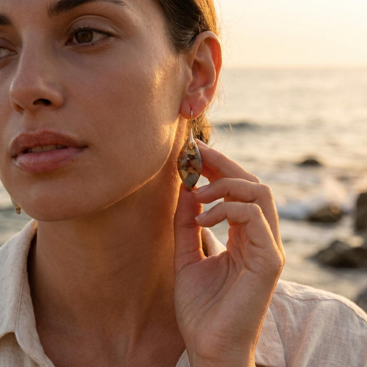 Sandy Sea Drop Earrings