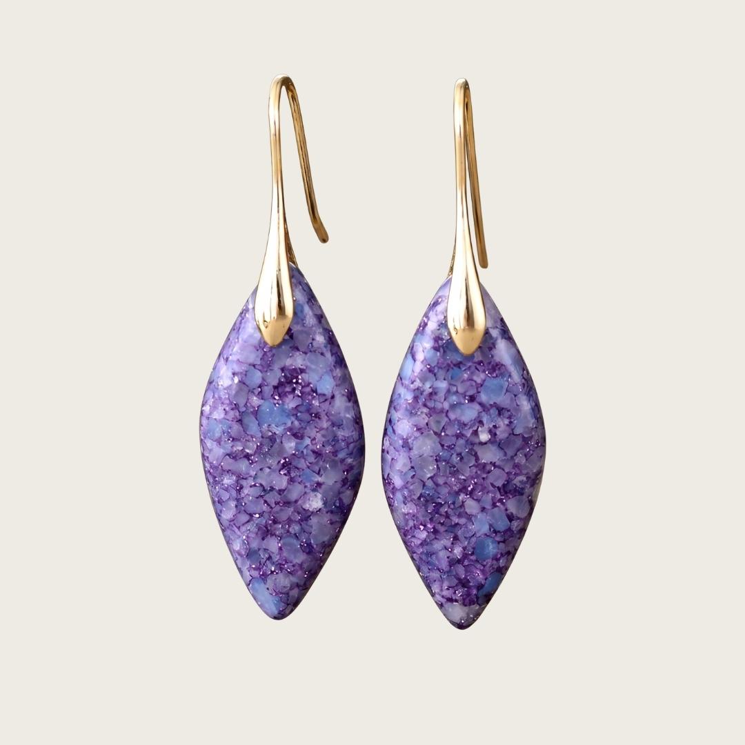 Lavender Pearl Earrings