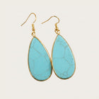 Gold Crystal Drop Earrings 2
