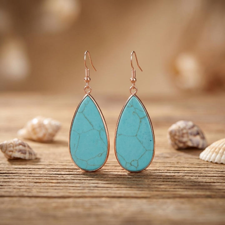 Gold Crystal Drop Earrings
