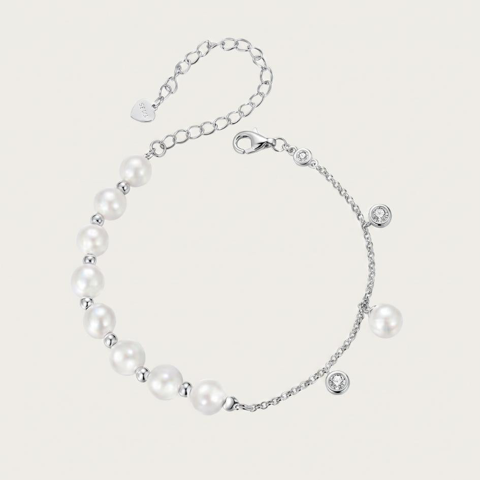 Pearl & Zircon Bracelet