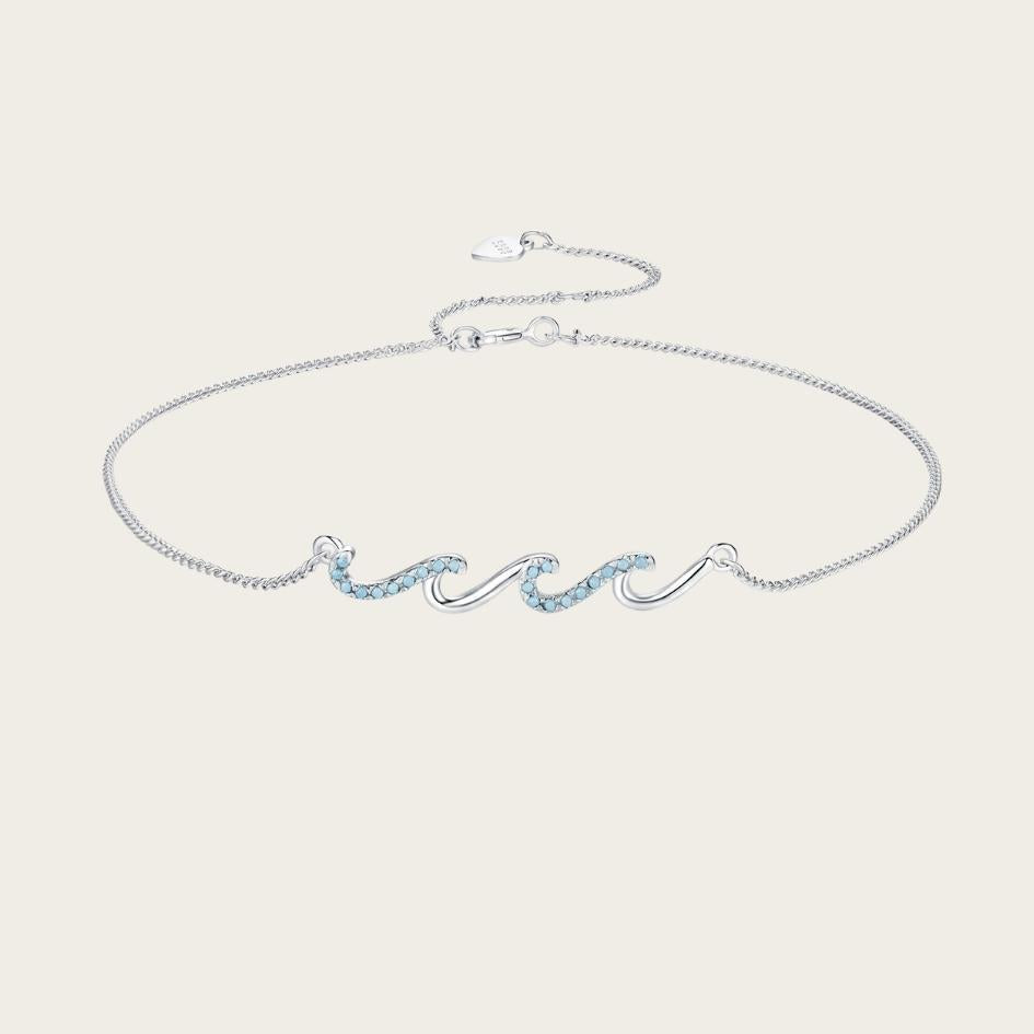 Delicate Wave Anklet