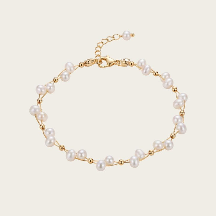 Gold & Pearl Bracelet