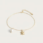 Pearl & Sea Turtle Anklet 3