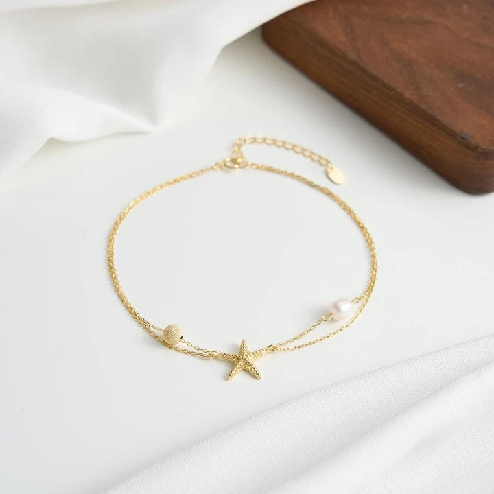 Pearl & Starfish Anklet