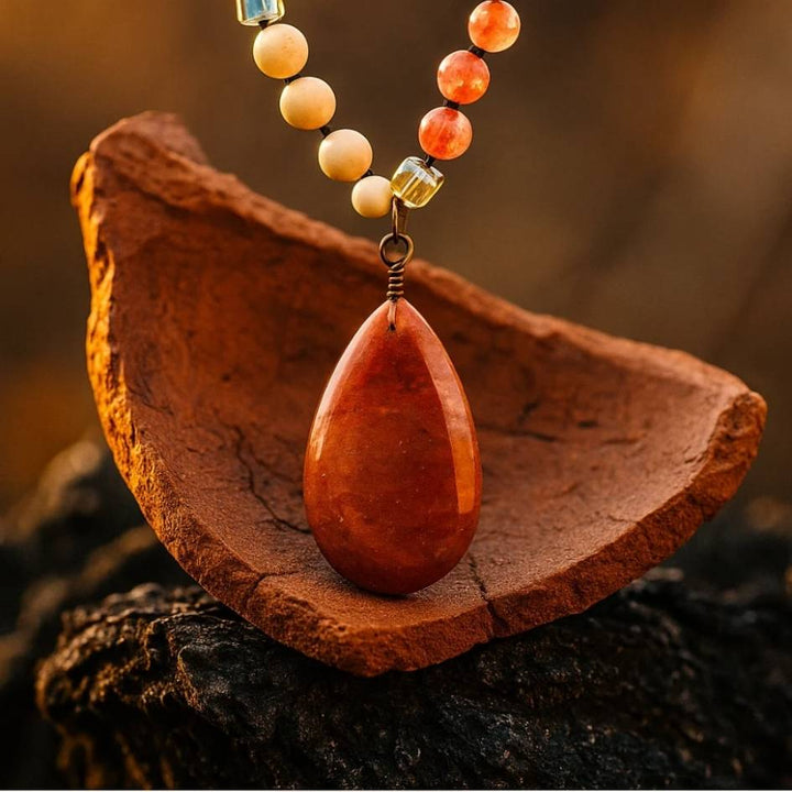 Sunset Stone Drop Necklace