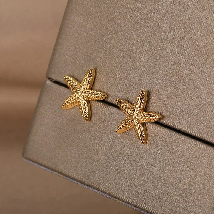 Starfish & Shell Stainless Steel Studs