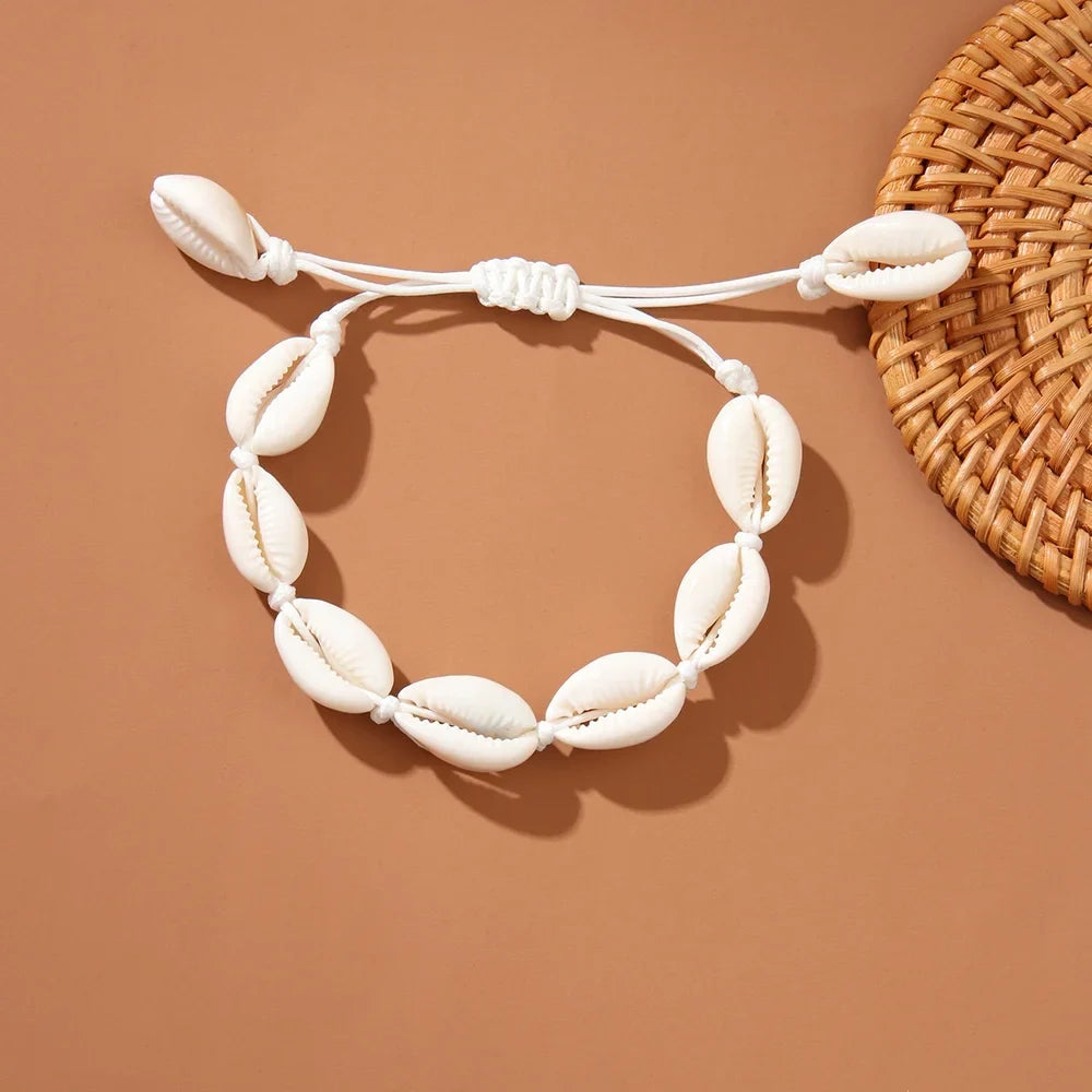 Sea Shell Rope Chain Necklace
