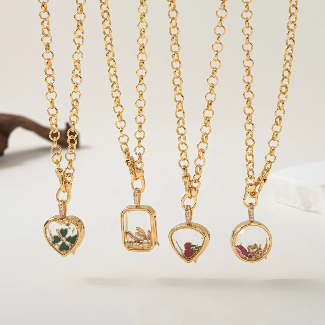 Coastal Drop Locket Necklace