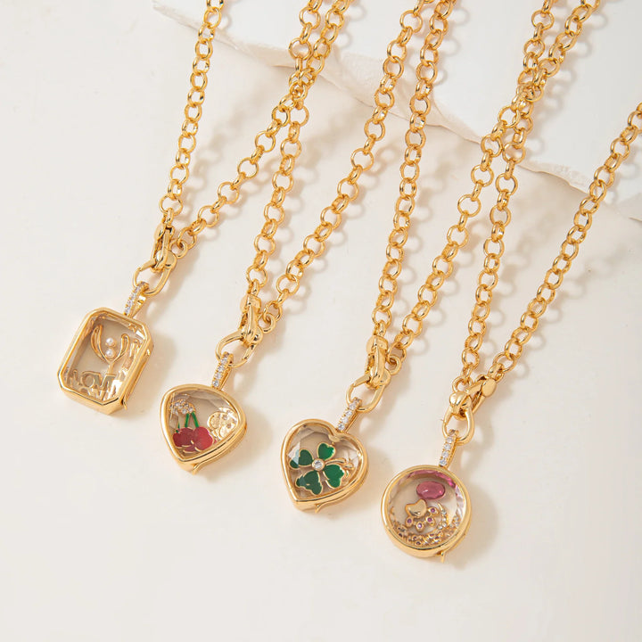 Coastal Drop Locket Necklace