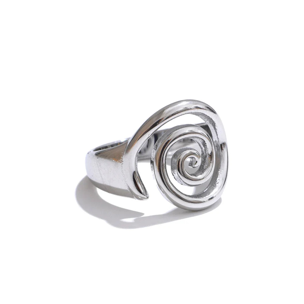 Gold PVD Conch Shell Ring