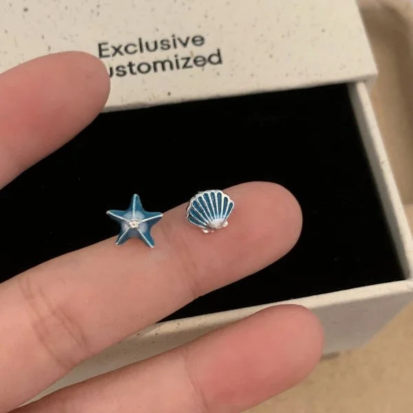 Ocean Asymmetric Starfish Shell Ring