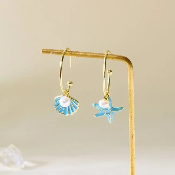 Ocean Asymmetric Starfish Shell Ring