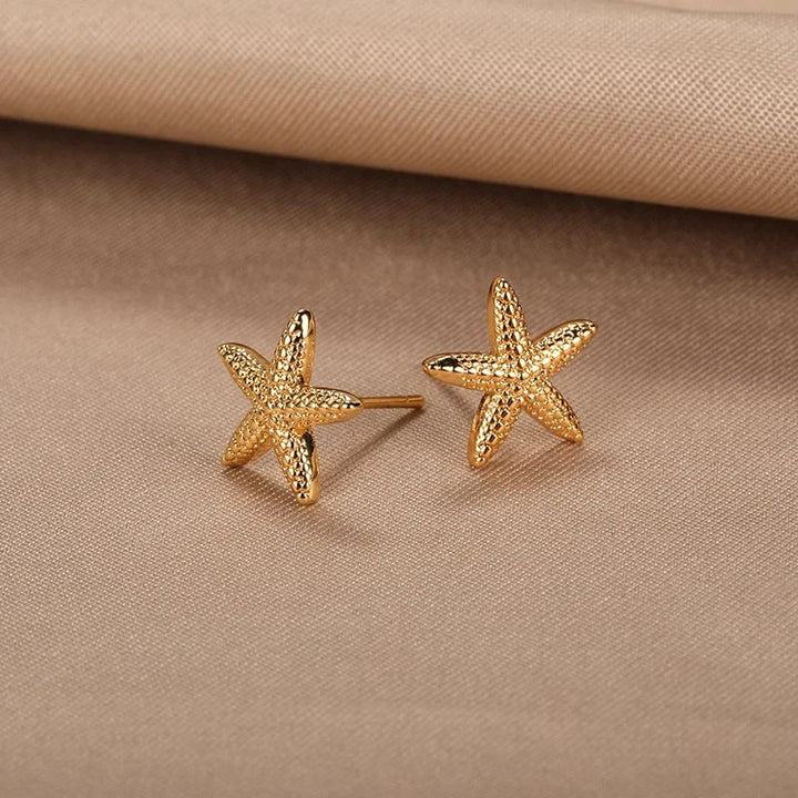 Starfish & Shell Stainless Steel Studs
