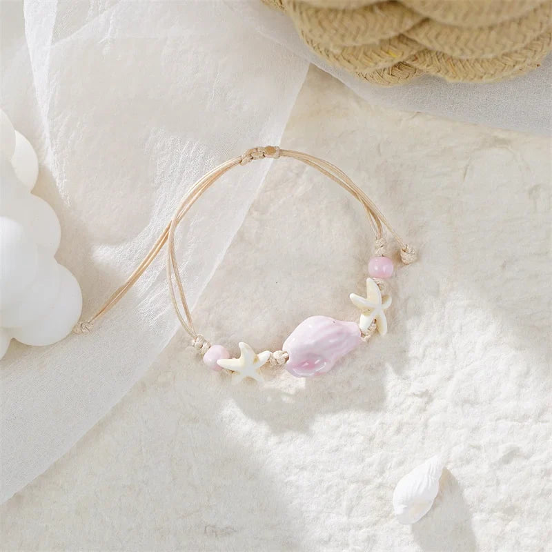 Ceramic Shell & Starfish Bracelet
