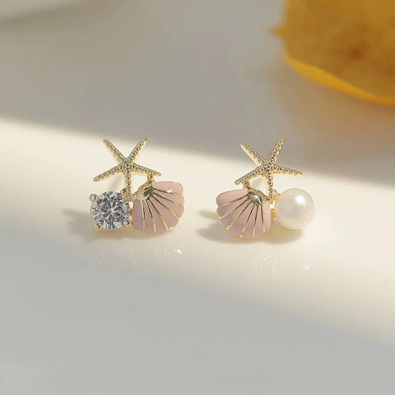 Ocean Asymmetric Starfish Shell Ring