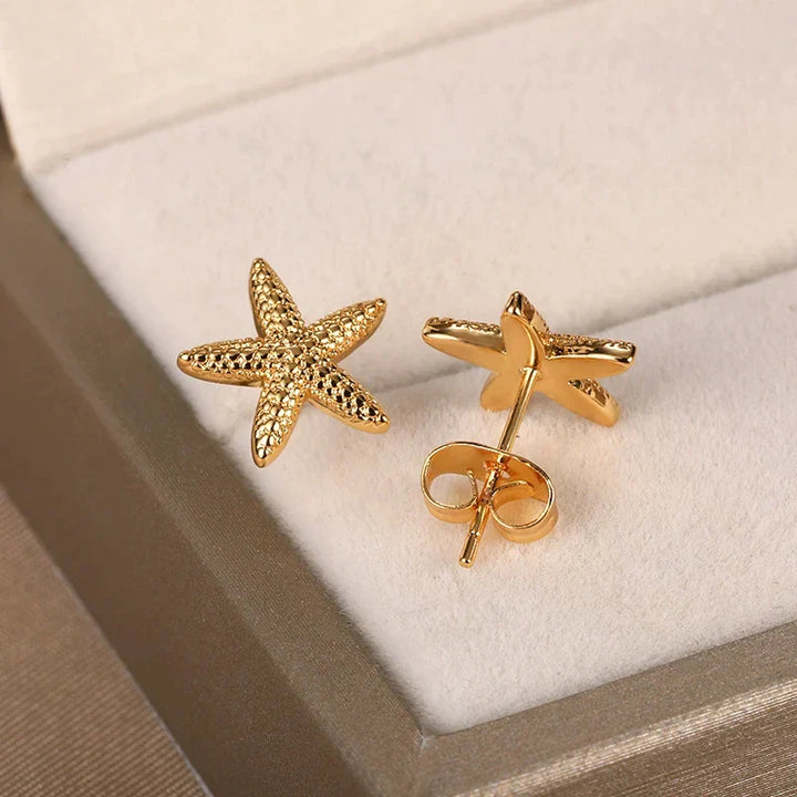 Starfish & Shell Stainless Steel Studs