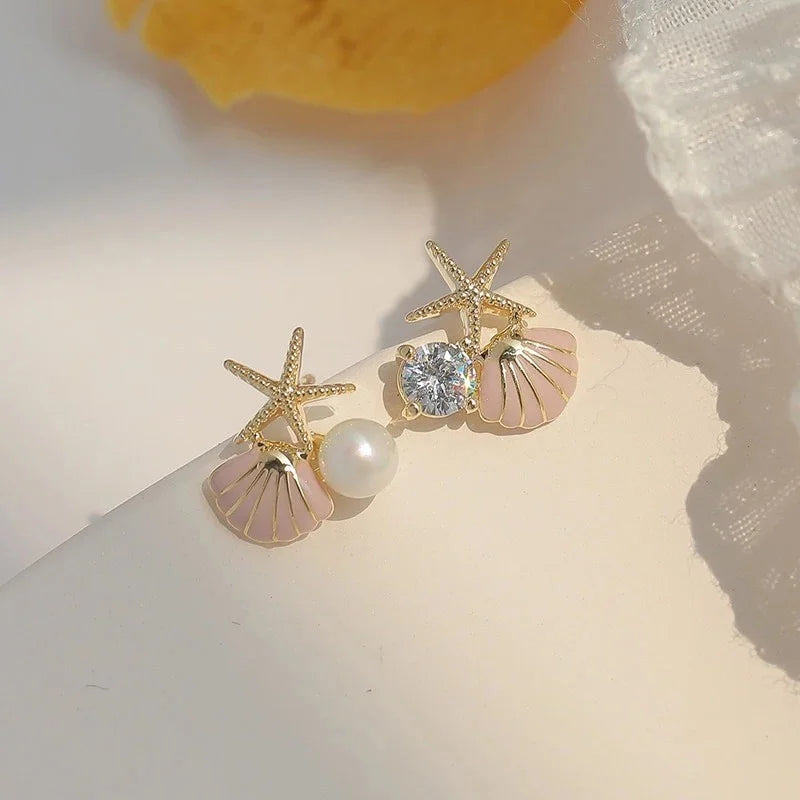 Ocean Asymmetric Starfish Shell Ring